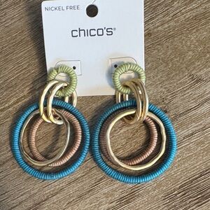 Chico's Multicolor Hoop Earrings